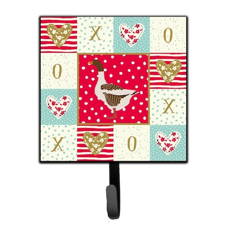 Carolines Treasures 4.25 x 1 x 7 in. Pomeranian Rogener Goose Love Leash or Key Holder CK5330SH4